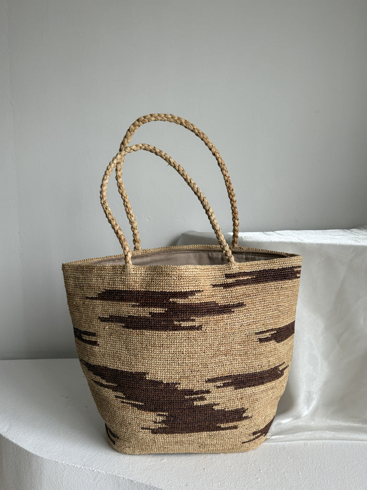 Raffia Hand-woven Hat Female Summer Seaside Vacation Bags