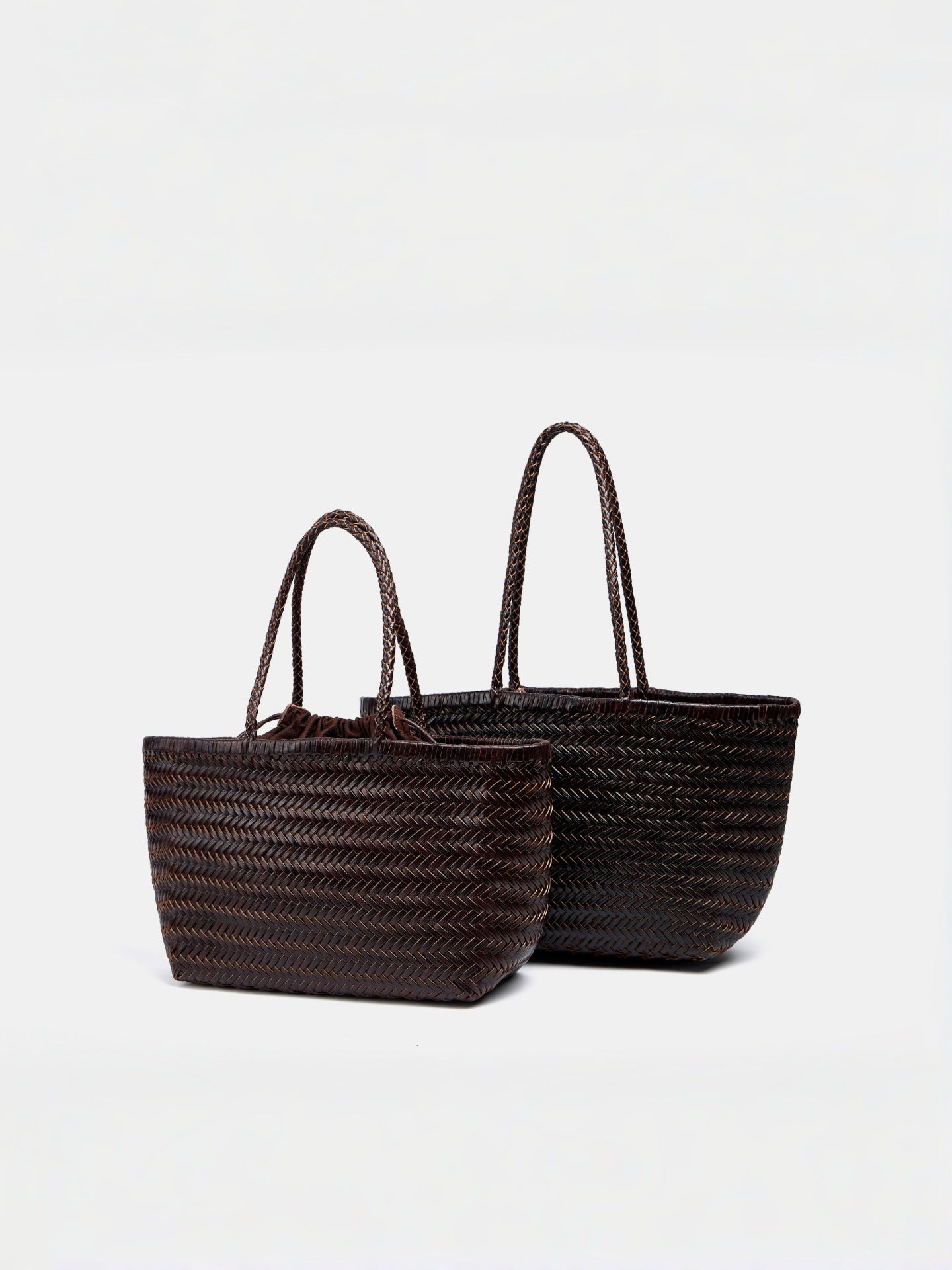 Women's Leather French Retro Vegetable Basket Large Women's Handbag