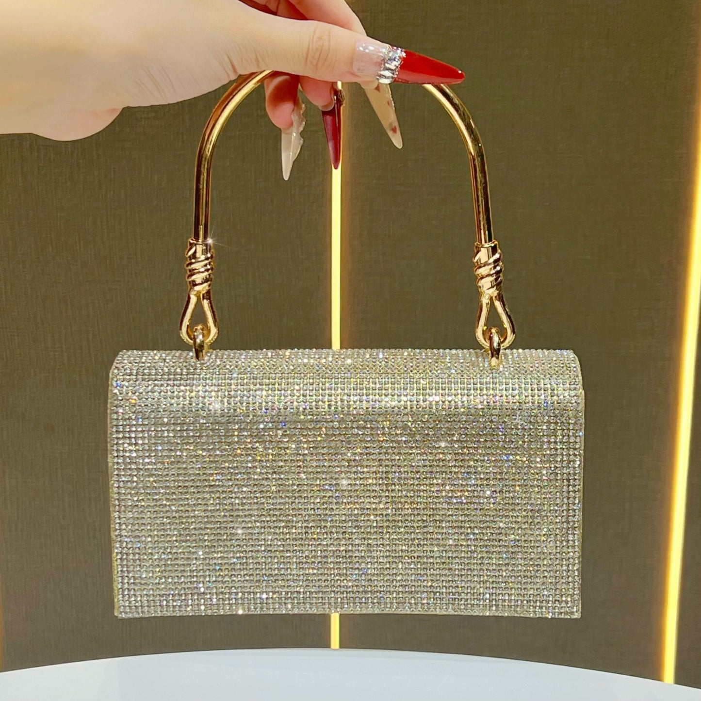 Women's Diamonds Niche Rhinestone Clutch Wedding Banquet Bags