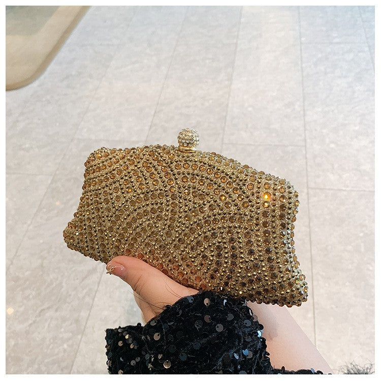Fashion Shiny Rhinestone High Sense Party Dinner Bag