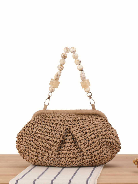 Women's Straw Fashion Personality Woven Seaside Vacation Daily Senior Women's Handbag