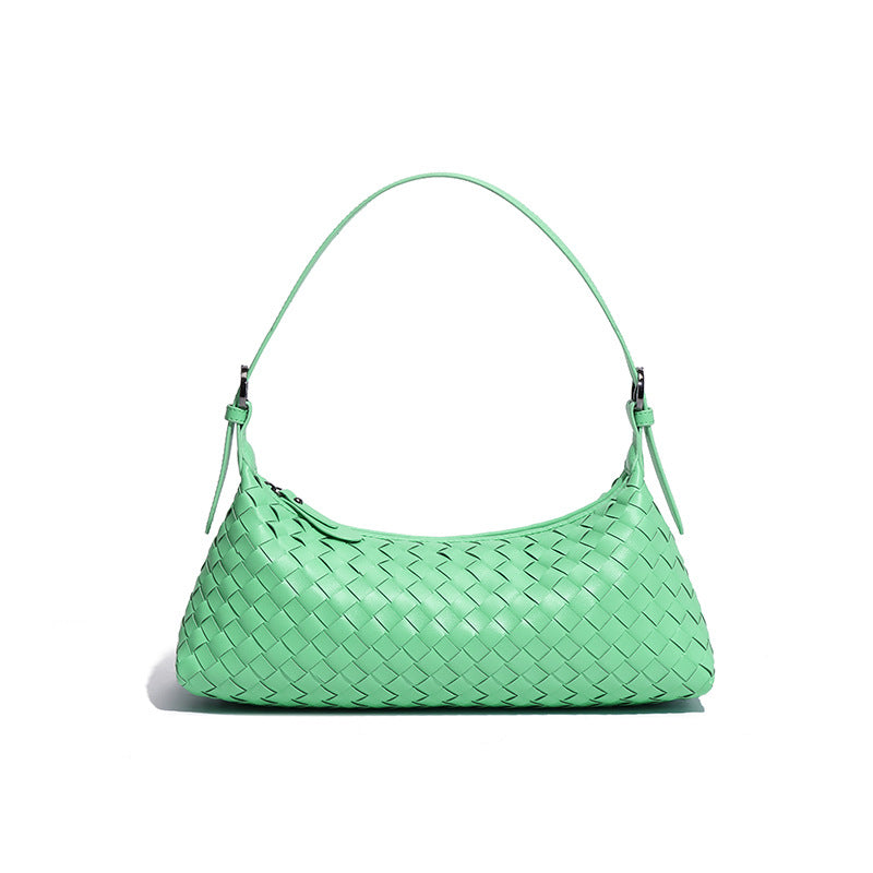 Women's Hand-woven Fashion Selenodont Light Luxury Woven Women's Messenger Bag