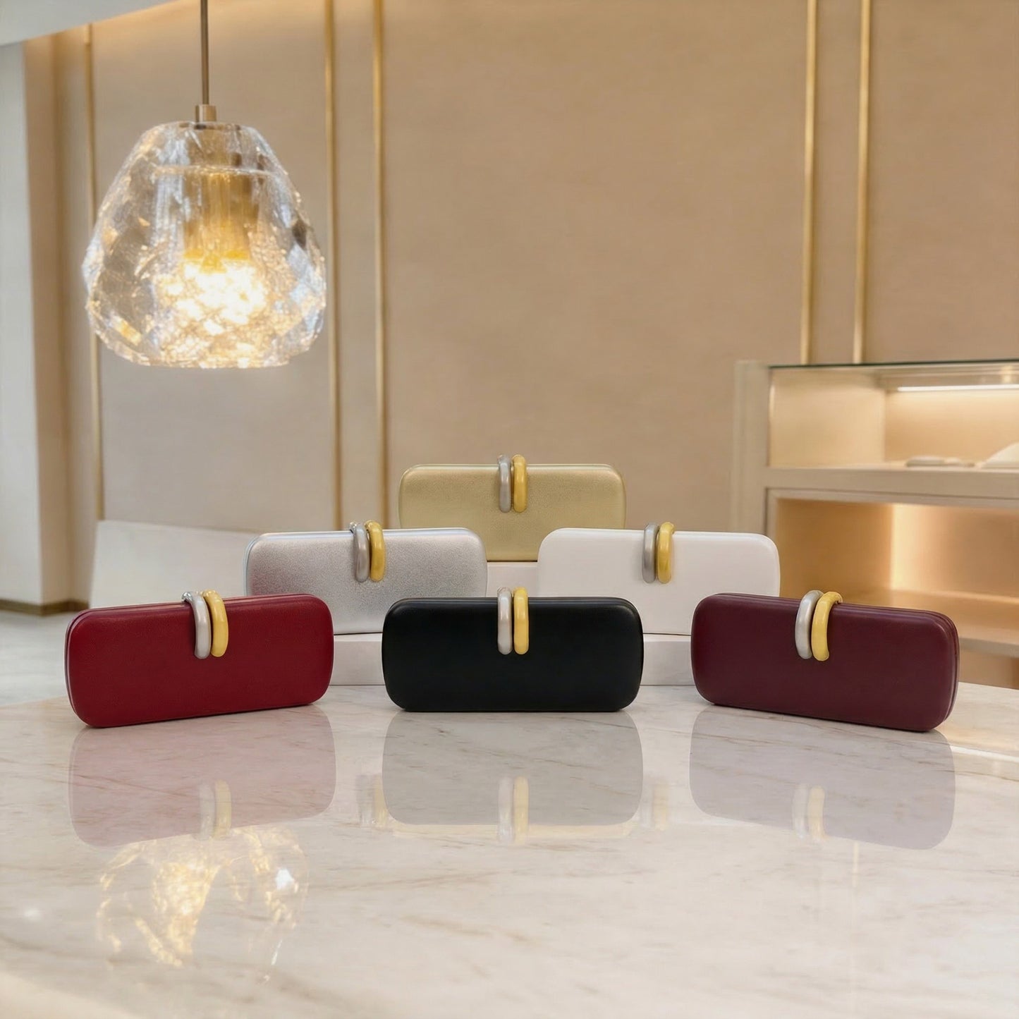 Women's Design Lengthened Box-shaped Fashionable High Sense Handbags