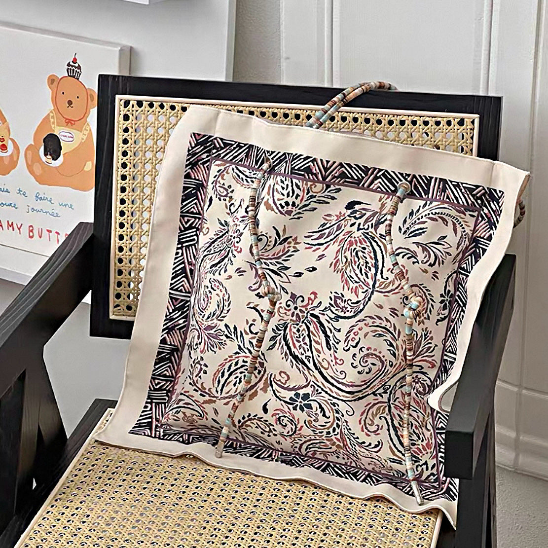 Large Capacity Duplex Printing Elegance Retro Women's Messenger Bag