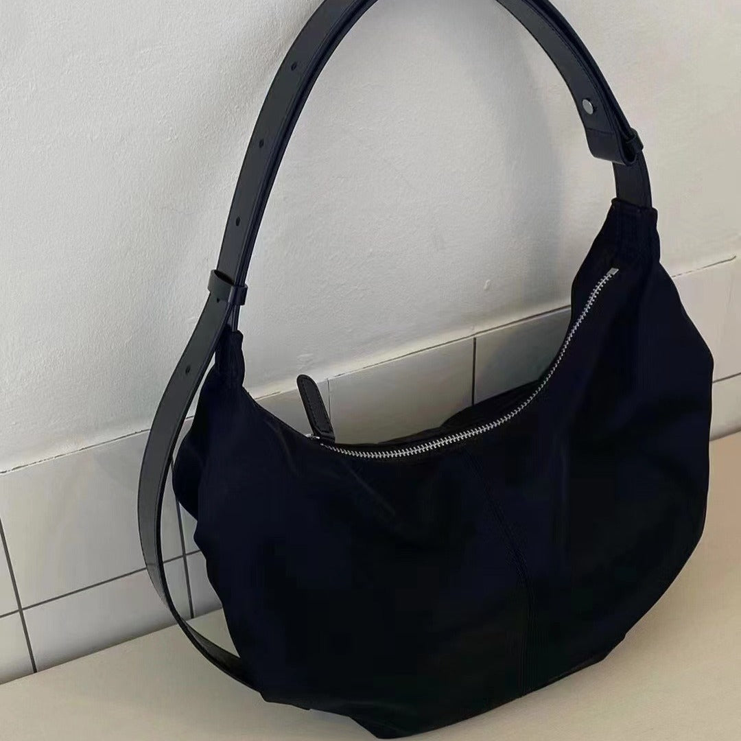 Design Dumpling Genuine Leather Underarm Suede Women's Messenger Bag