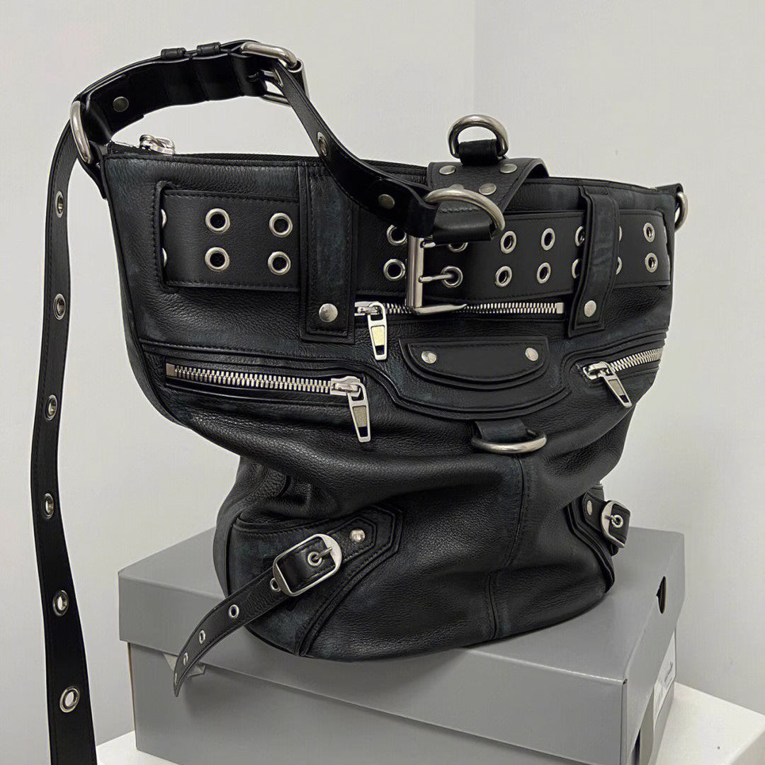 Cool Women's Fashionable Dark Rivet Motorcycle Bags