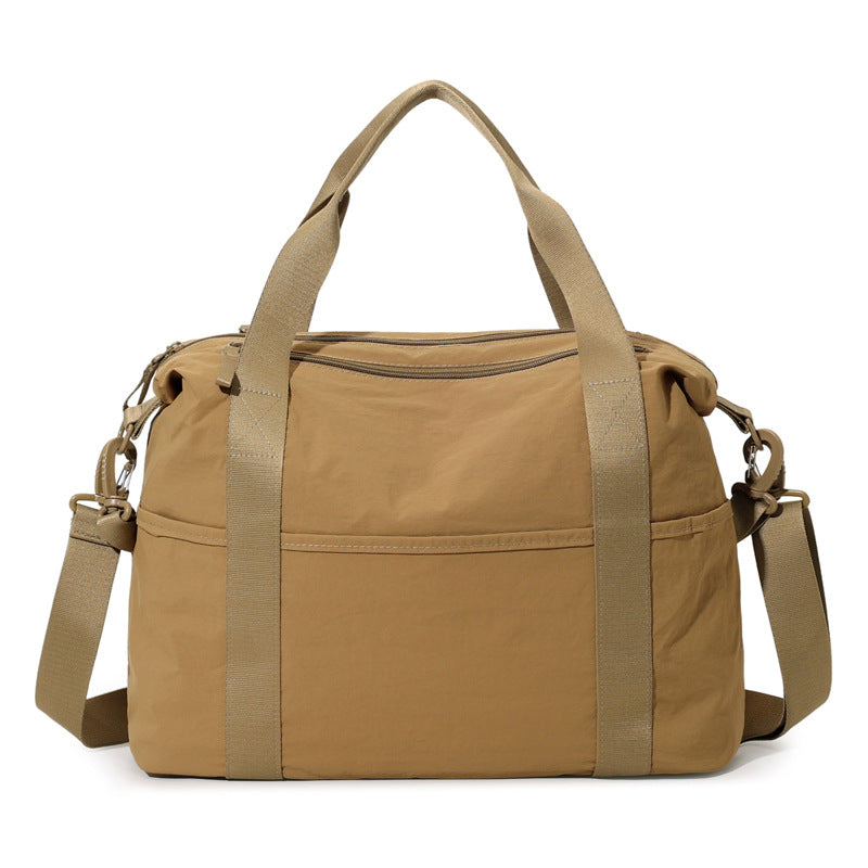 Women's Solid Color Simple Mummy Diaper Canvas Handbags