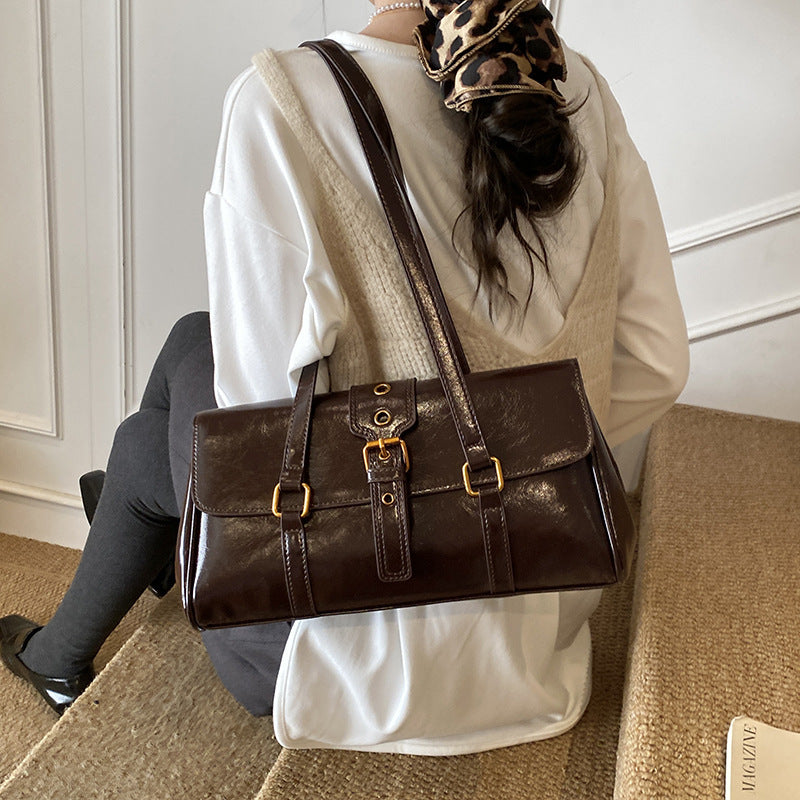 Women's Korean Retro Fashion Stylish Personalized Commuter Women's Shoulder Bag