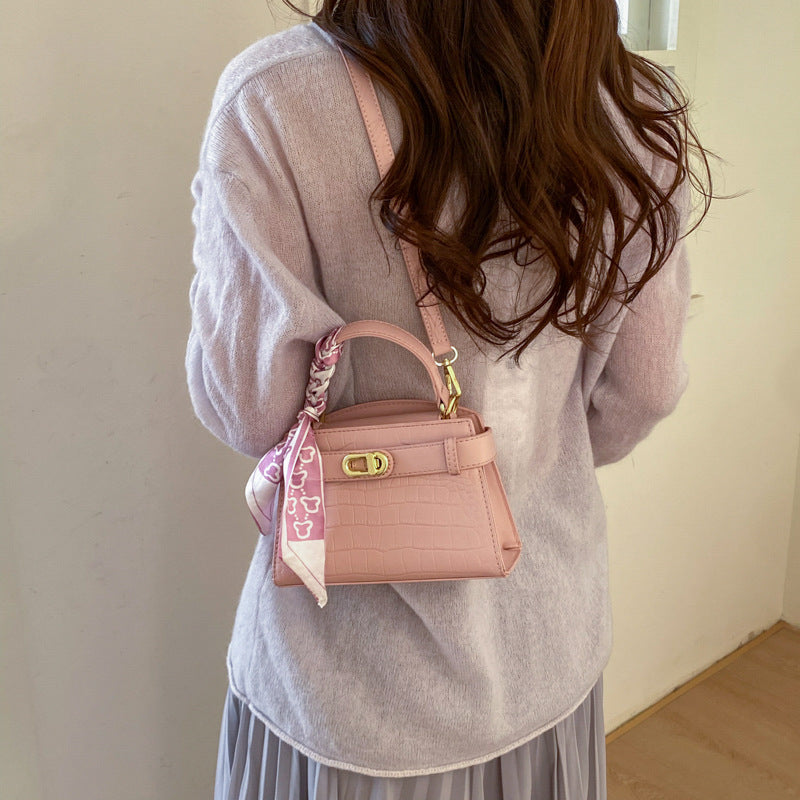 Women's Crocodile Pattern Fashion Portable Kelly For Women's Shoulder Bag