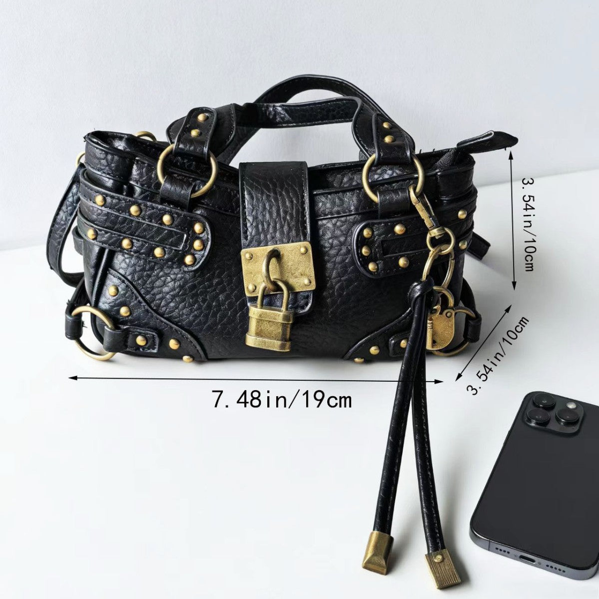 Niche Retro Metal Hot Motorcycle Fashion Bags
