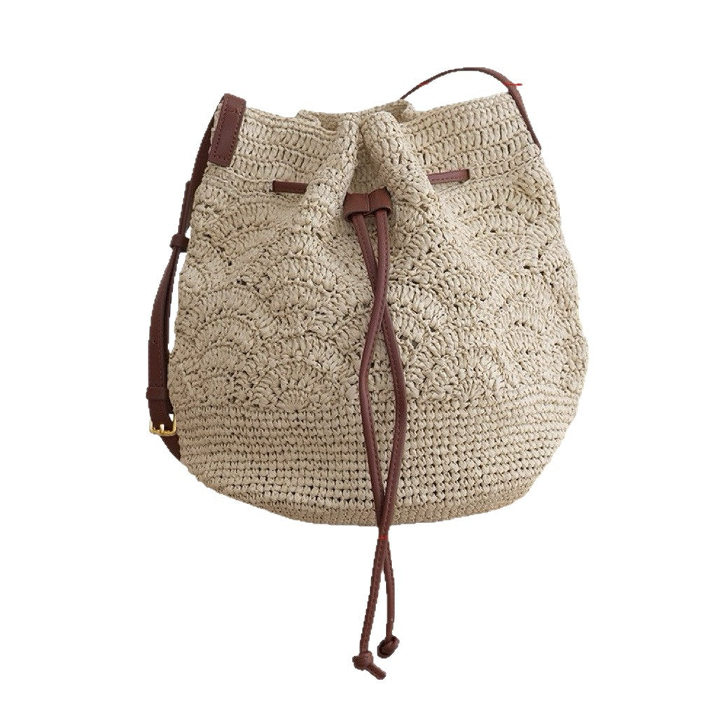 Women's Straw Woven Hollow Lace Beach Vacation Women's Handbag