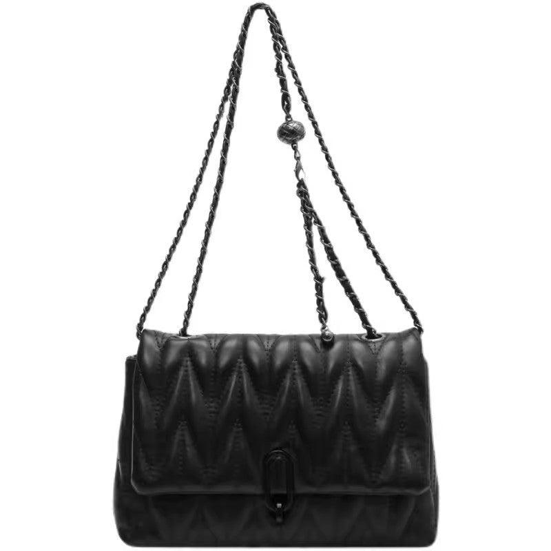 Women's Fashionable Diamond Embroidery Thread Classic Style Women's Messenger Bag