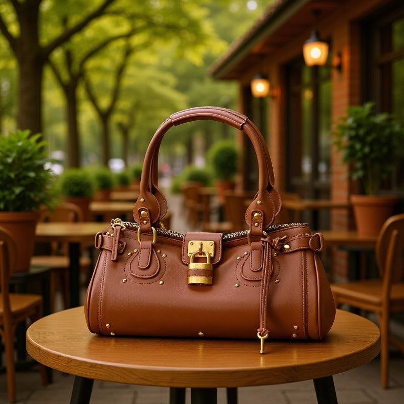 Retro Distressed Chloe Paddington Motorcycle Portable Bags
