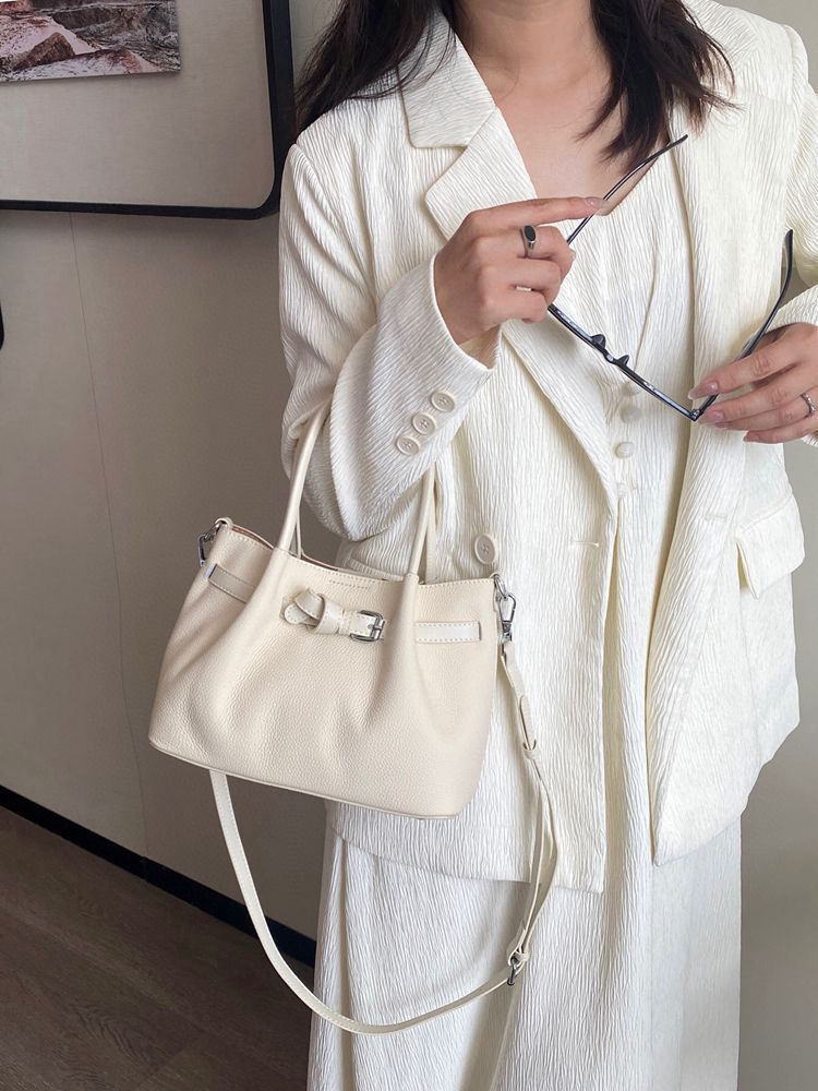 Women's High-grade Genuine Leather Dumpling Portable Vegetable Women's Shoulder Bag