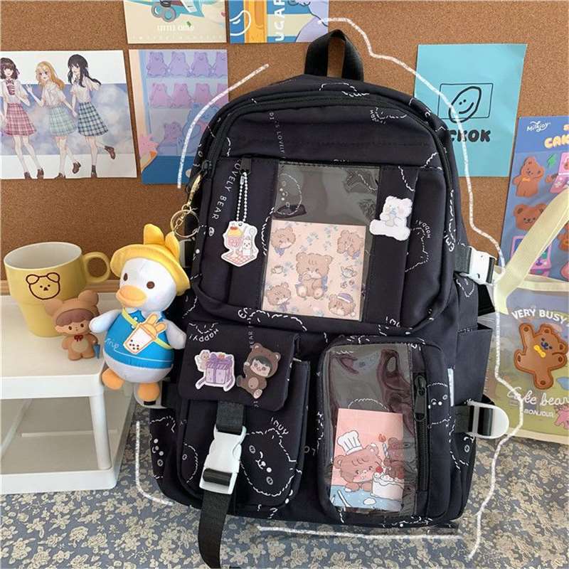 Pretty Cute Bear High Easy Matching Backpacks