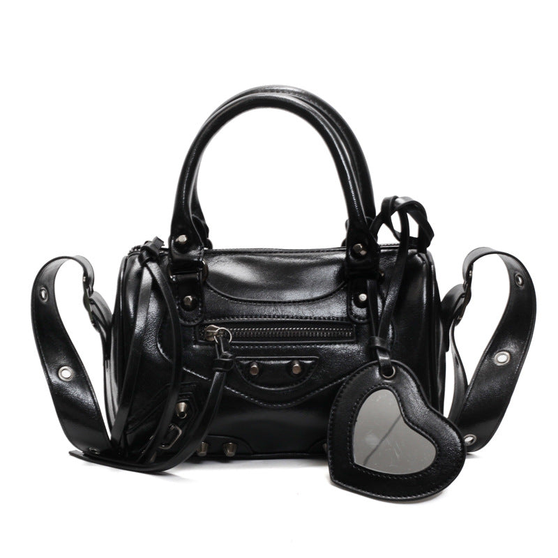 Fashion Vintage Rivet Advanced Texture Sweet Women's Messenger Bag