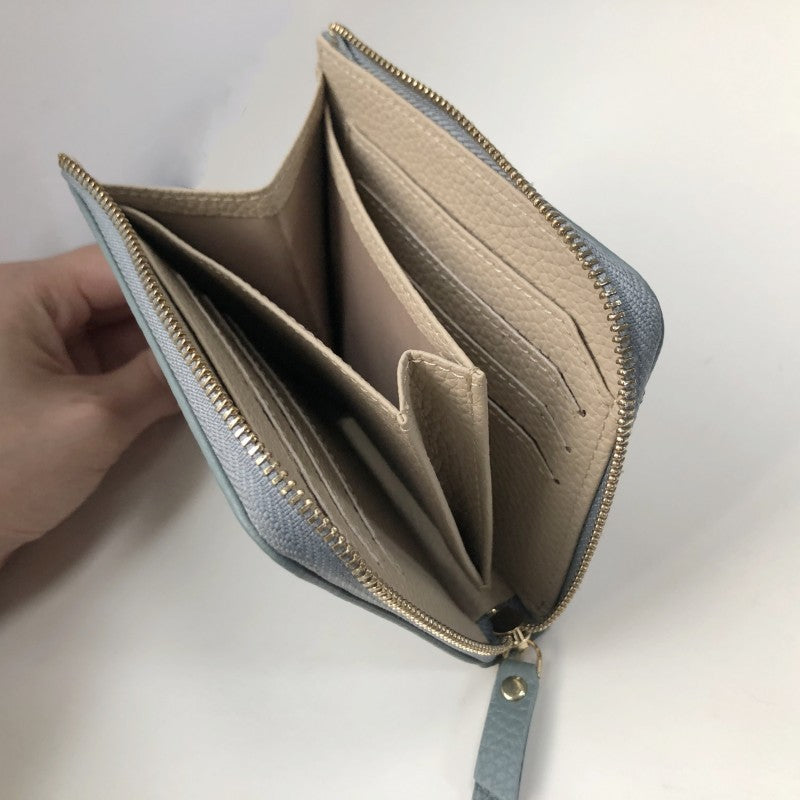 Women's Genuine Leather Litchi Pattern Short Fashion Ladies Wallet