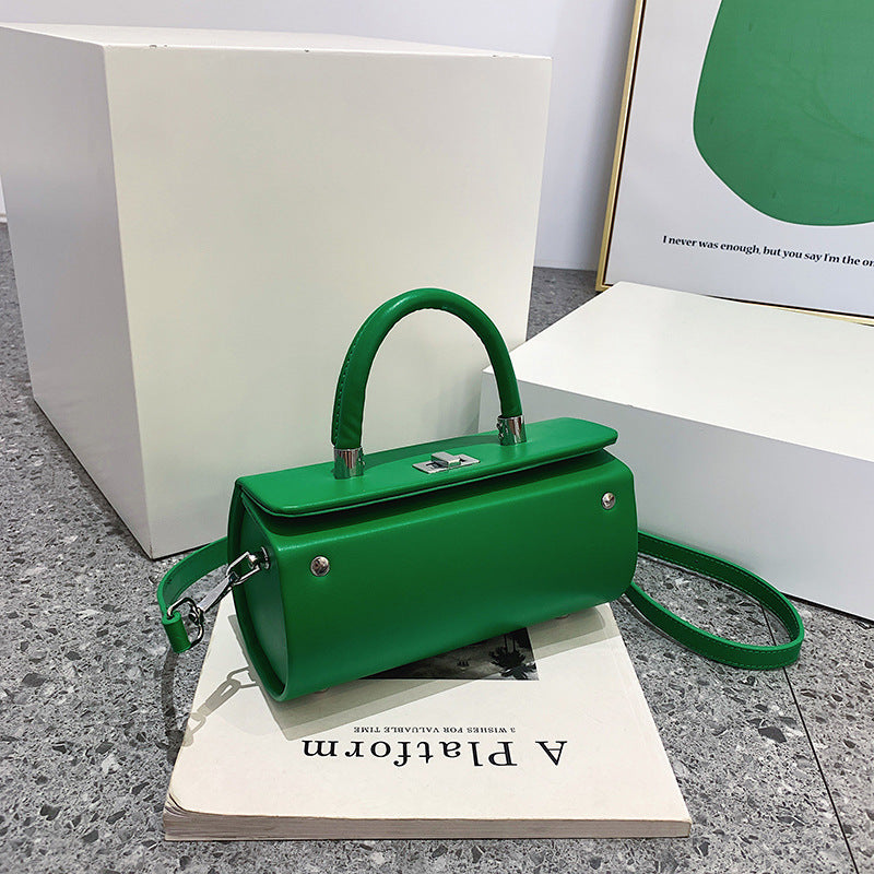 Women's French Minority Solid Color Simple Portable Western Shoulder Bags