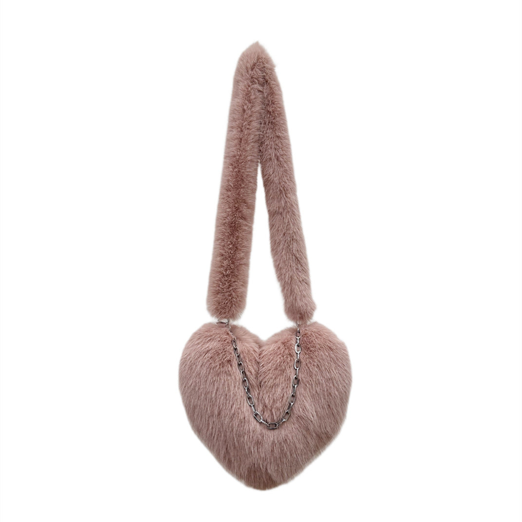 Love Chain Design Macaron Color Shell Bags