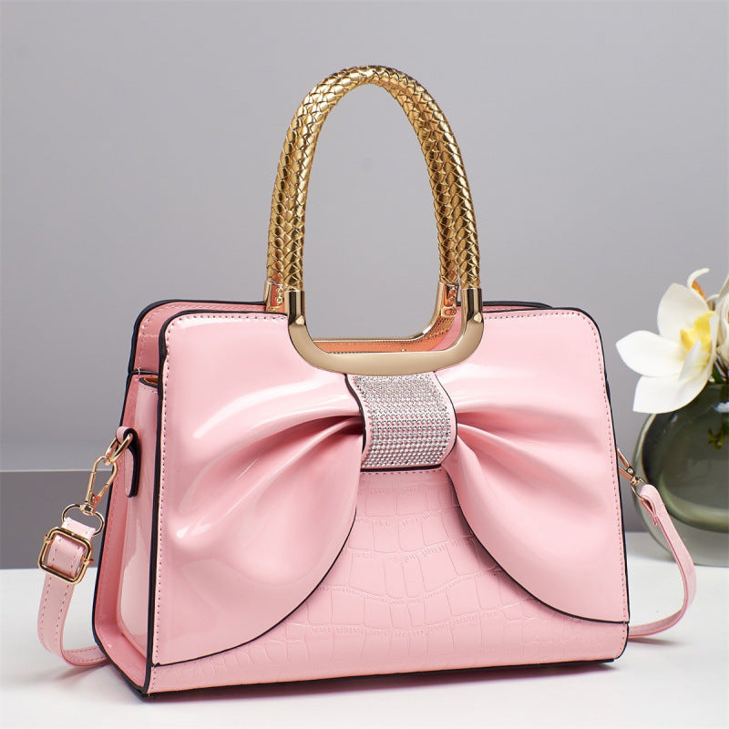 Bow Design Simple Sweet Fashion Commuter Handbags