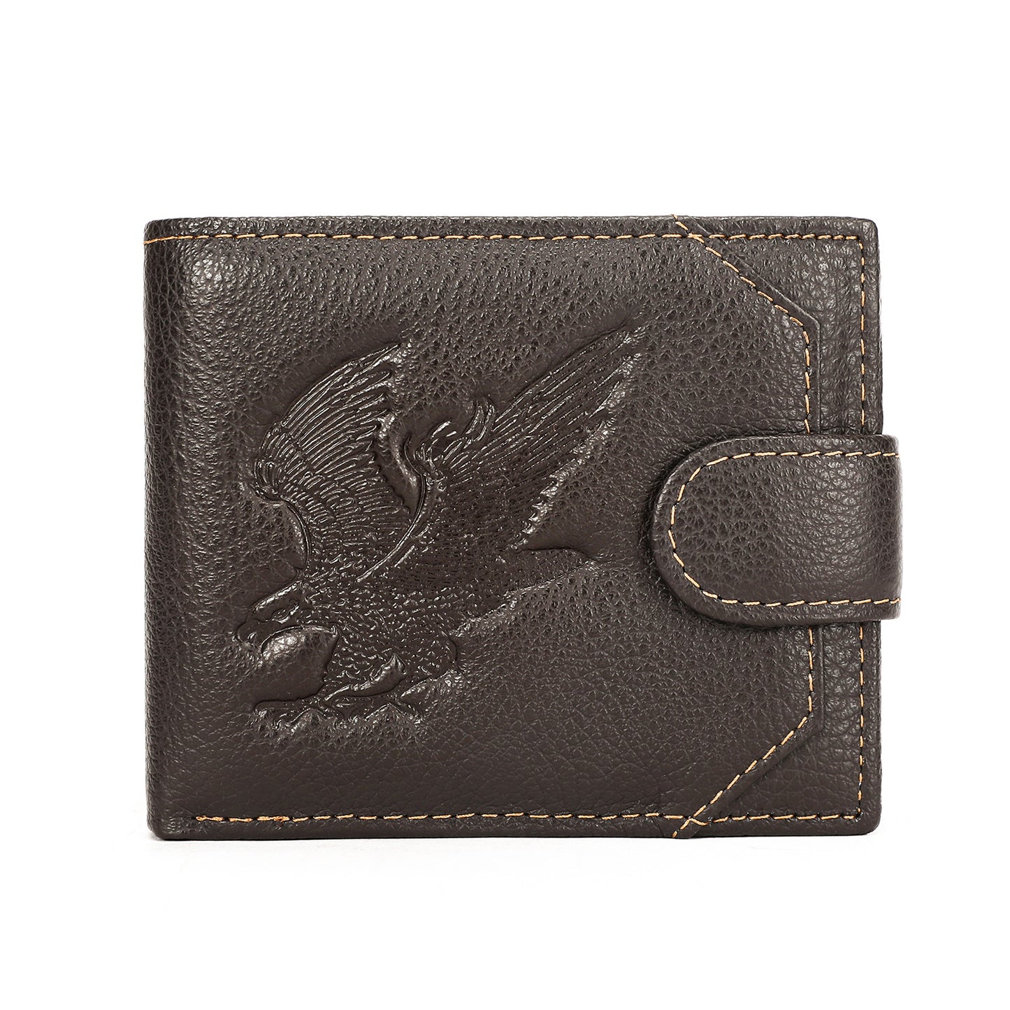 Men's Leather Short Multiple Slots First Layer Coin Purses
