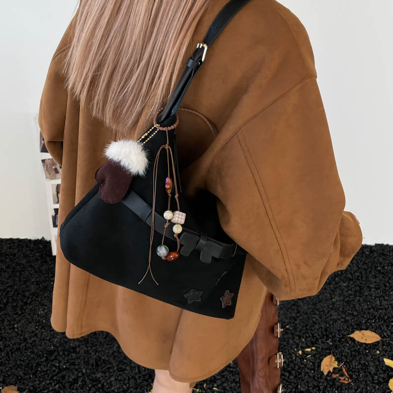 Women's Large Capacity Soft Fog Retro Women's Shoulder Bag