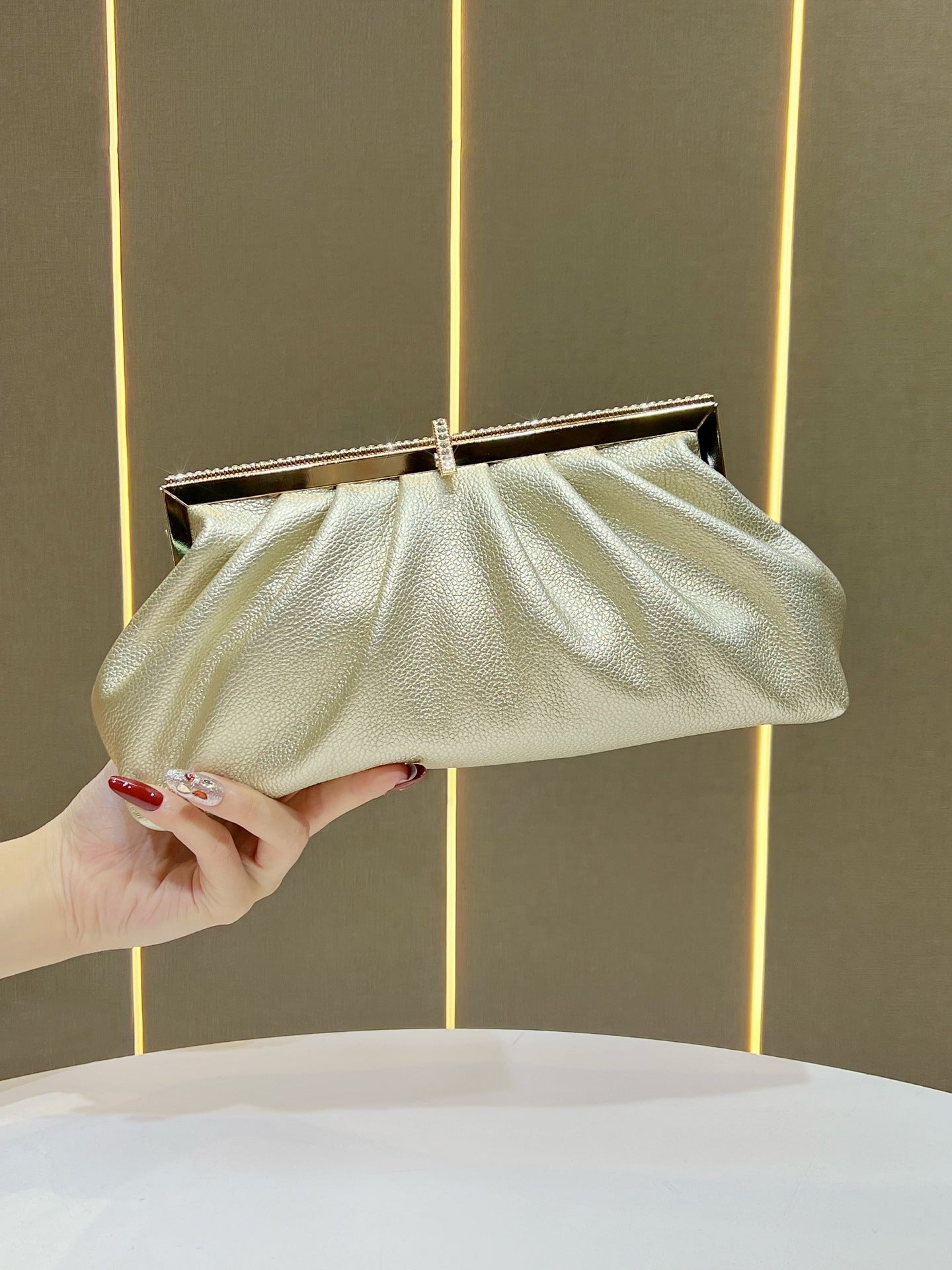 Slouchy Women's Clutch Diamond Fashion Elegant Dinner Bag