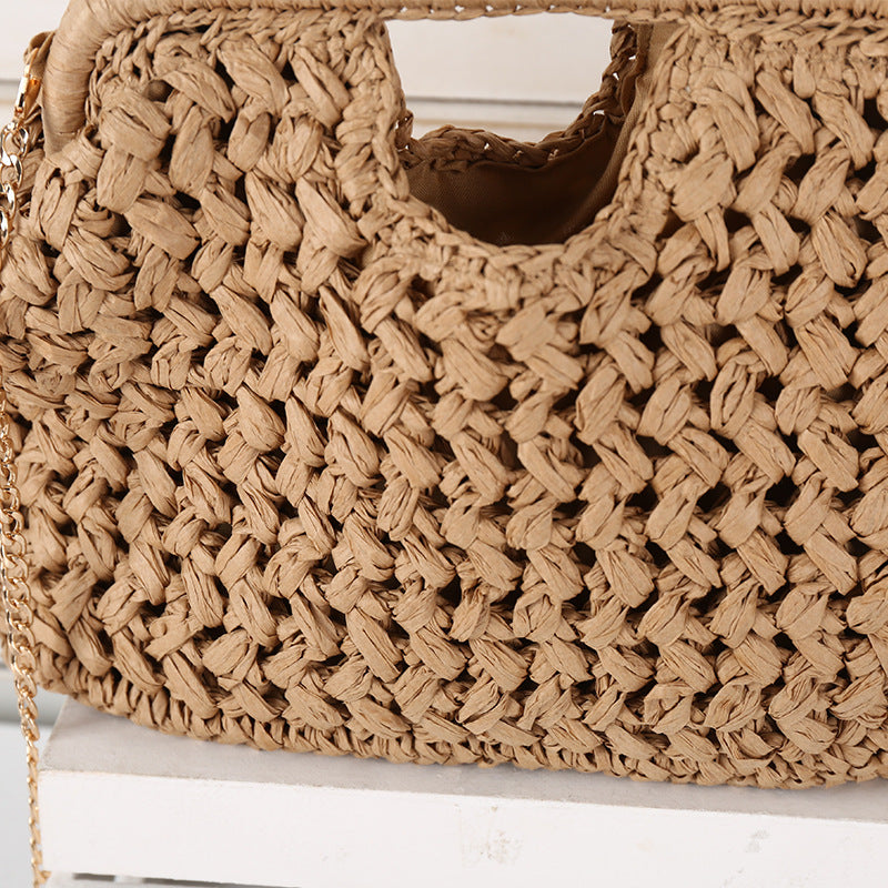 Women's Handmade Knitted Seaside Vacation Daily Leisure Portable Minority Bags