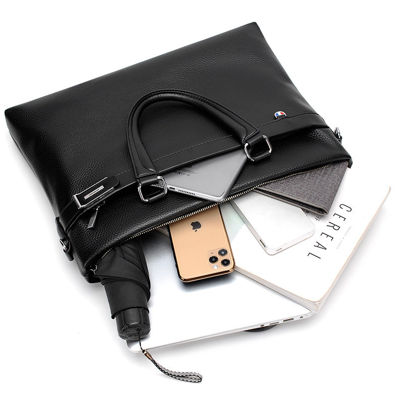 Men's Business Soft Leather Computer Portable For Men's Handbags