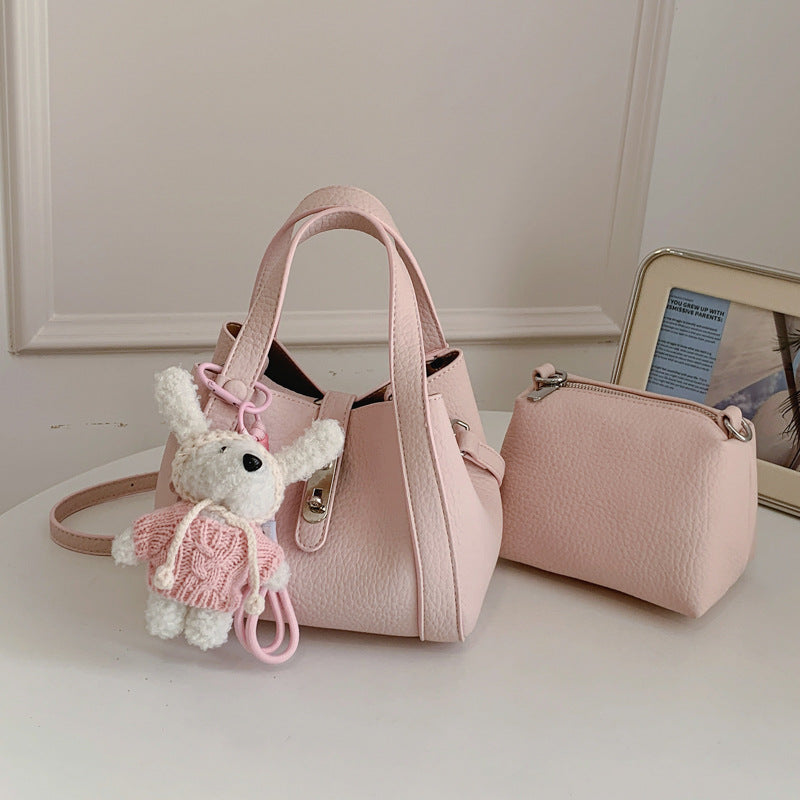 Fashion Large Capacity Litchi Pattern Underarm Bags