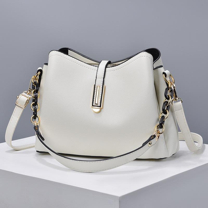 Women's Fashion Large Capacity Textured For Bucket Bags