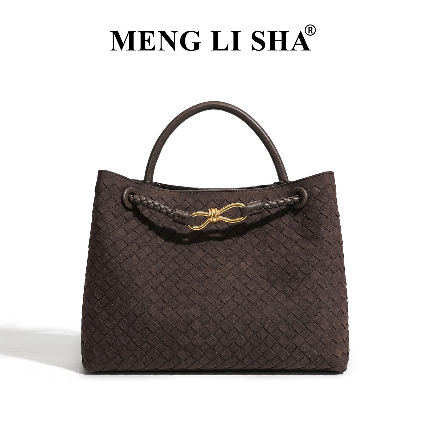 Women's High-grade Portable Vintage Frosted Suede Woven Women's Handbag