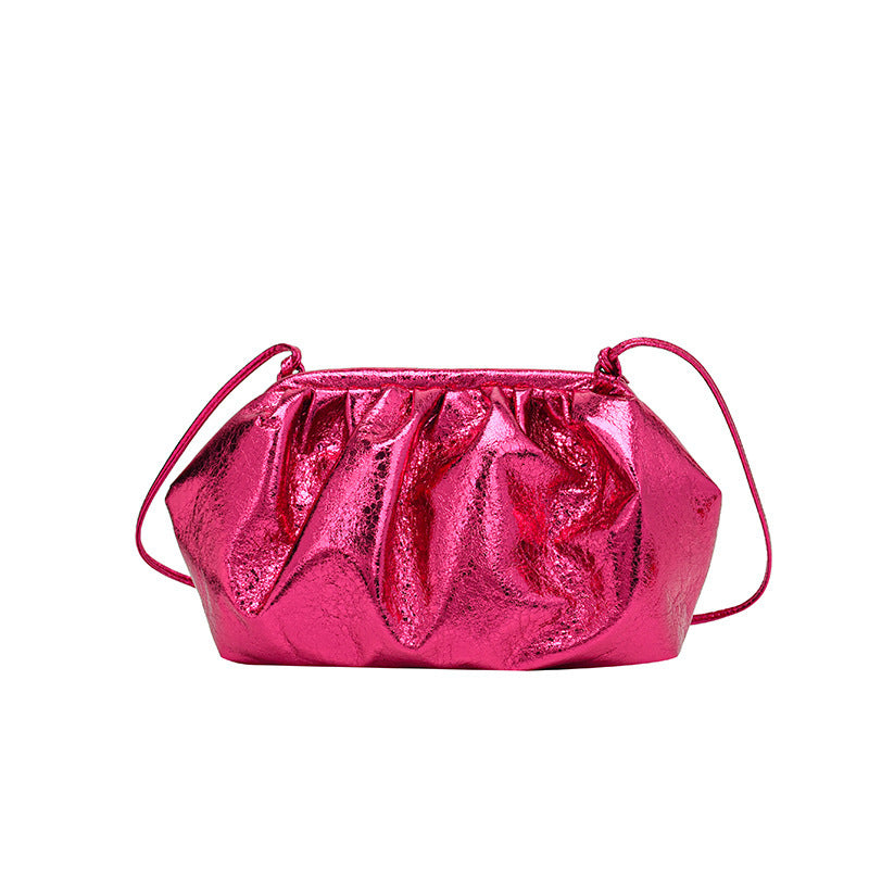 Textured Shell Autumn Advanced Texture Clip Pleated Bags