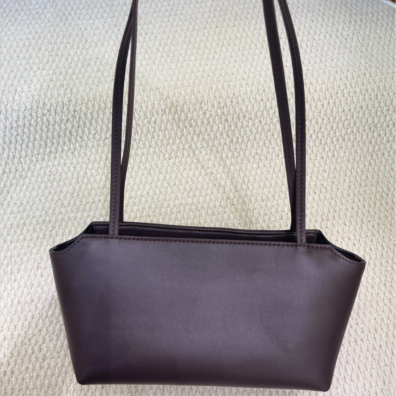 Inside Outside Sheepskin Vintage Leather High Sense Large Capacity Tote Bag