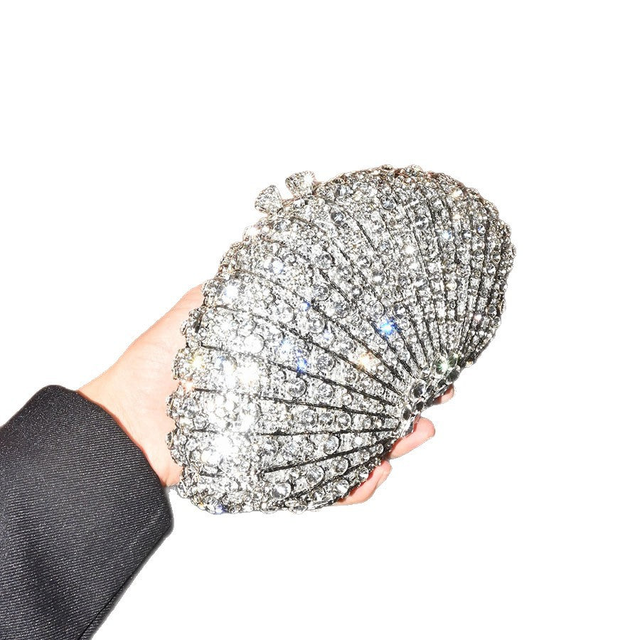 Elegant Simple Light Luxury High-grade Crystal Women's Clutch