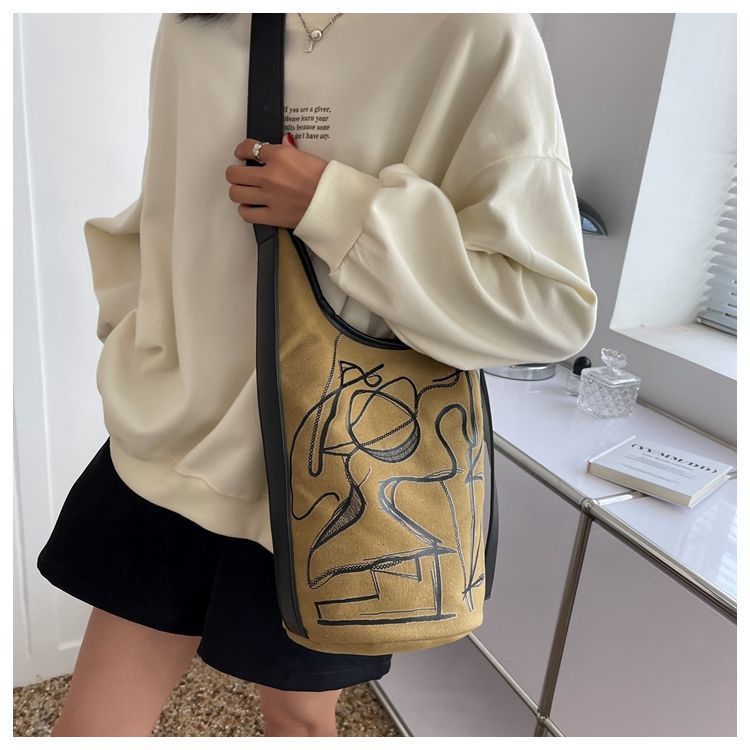Women's Iti Canvas Fashion Summer Color Matching Women's Messenger Bag