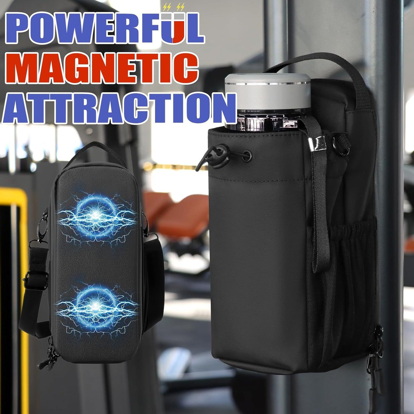 Magnetic Kettle With Strong Large Capacity Water Cup Sports Satchel, Hanging Bag