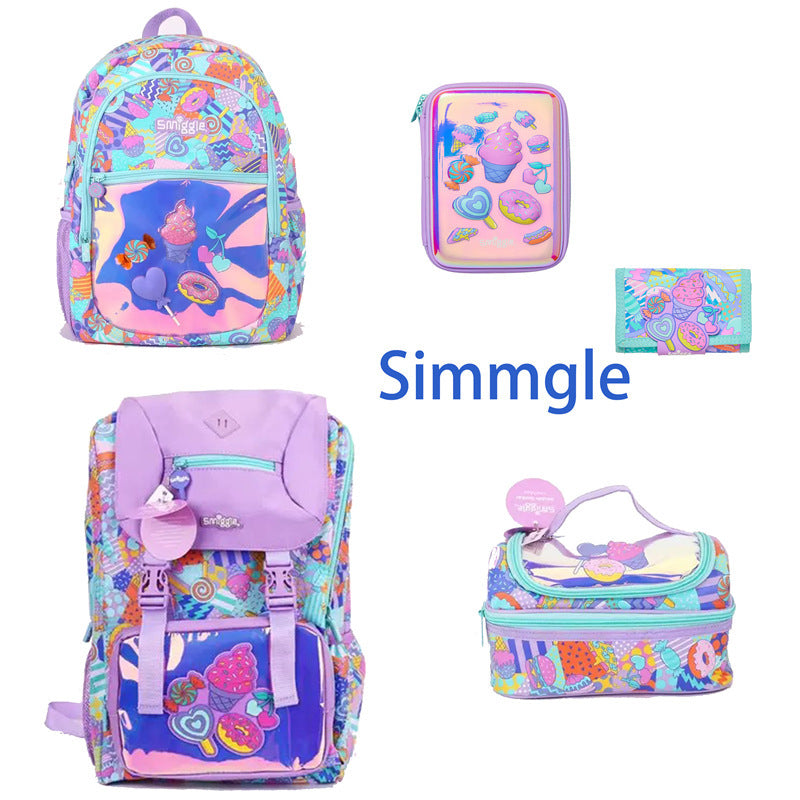 Australian Ice Cream Dessert Double Layer Lunch Primary School Bag
