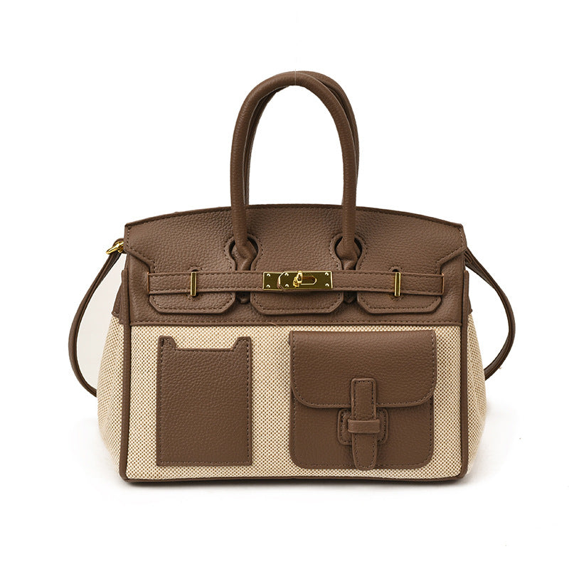 Women's Color Contrast Large Capacity High Sense Women's Handbag