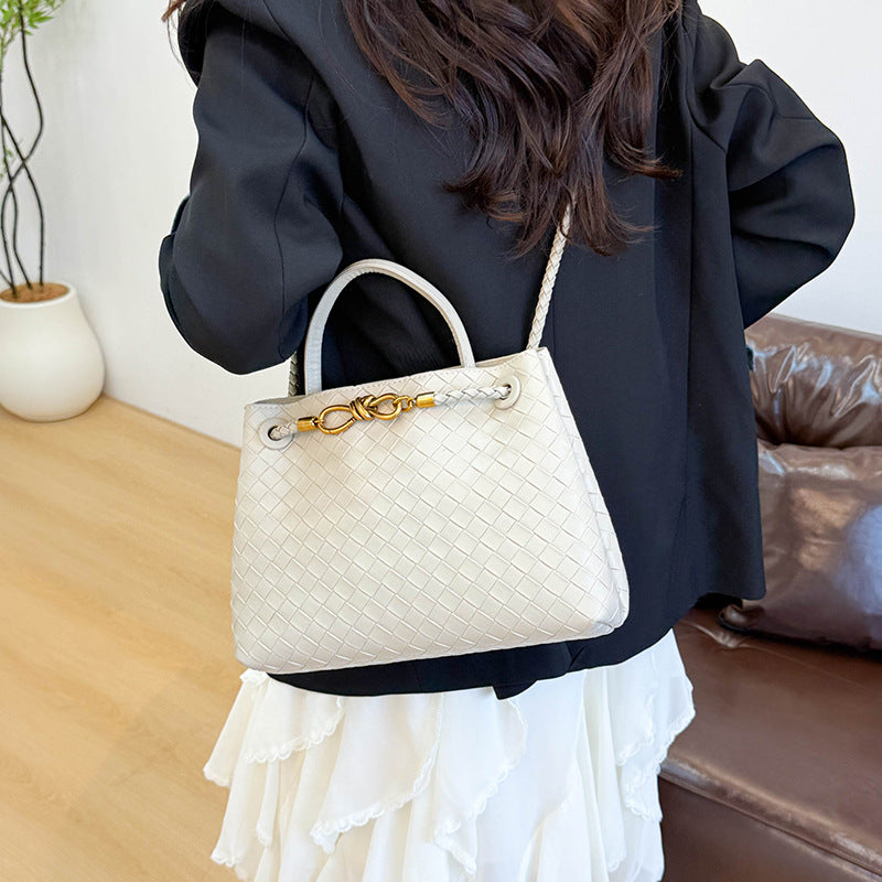 Women's Texture Plaid Noble Fashion Temperament Beautiful Niche Women's Messenger Bag