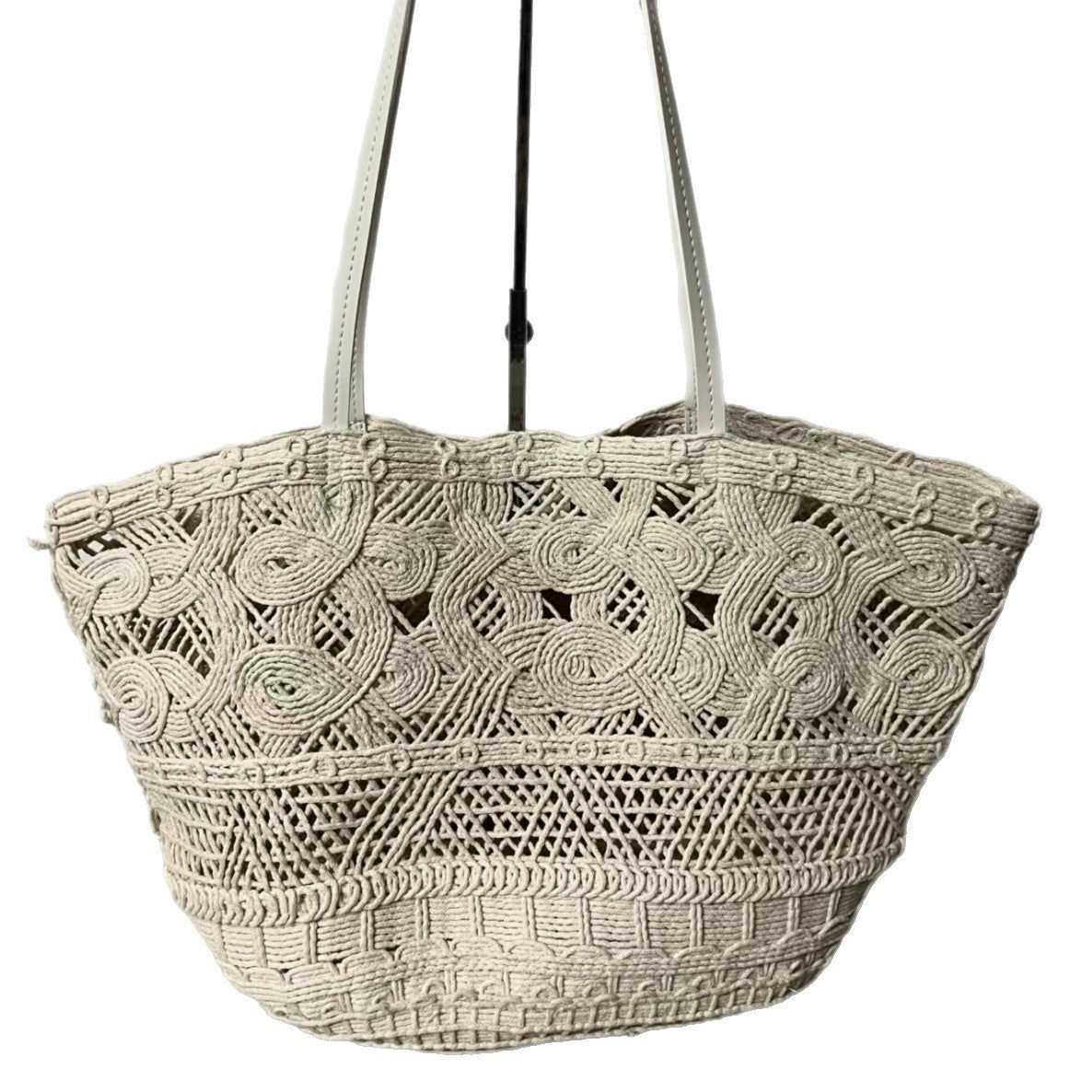 Weaving Hollow Seaside Vacation Beach Trendy Fashion Retro Women's Handbag