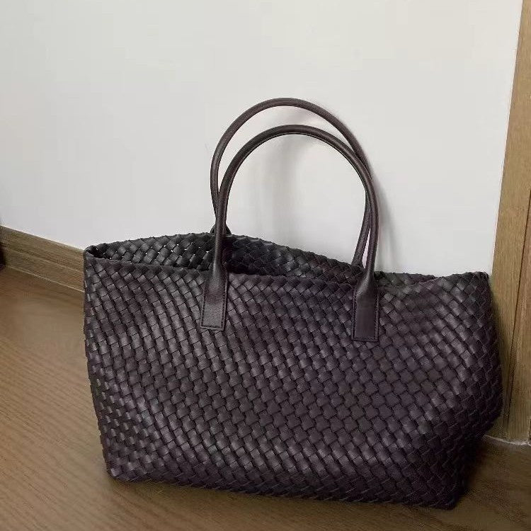 Design Fashion Big Summer Simple Large Capacity Woven Women's Shoulder Bag