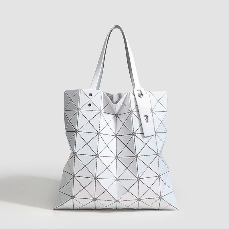Geometric Rhombus Magic Color Large Capacity Everyday Joker Lightweight Single Women's Shoulder Bag