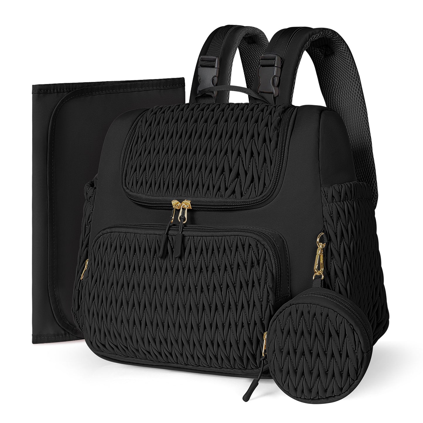 Quilted Multifunctional Stroller Pilch Pacifier Box Bags