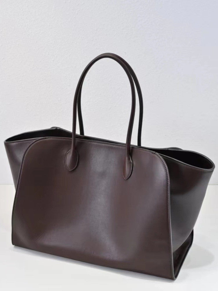 Women's Leather Autumn Minimalist Style Large Capacity Totes Hand Women's Shoulder Bag
