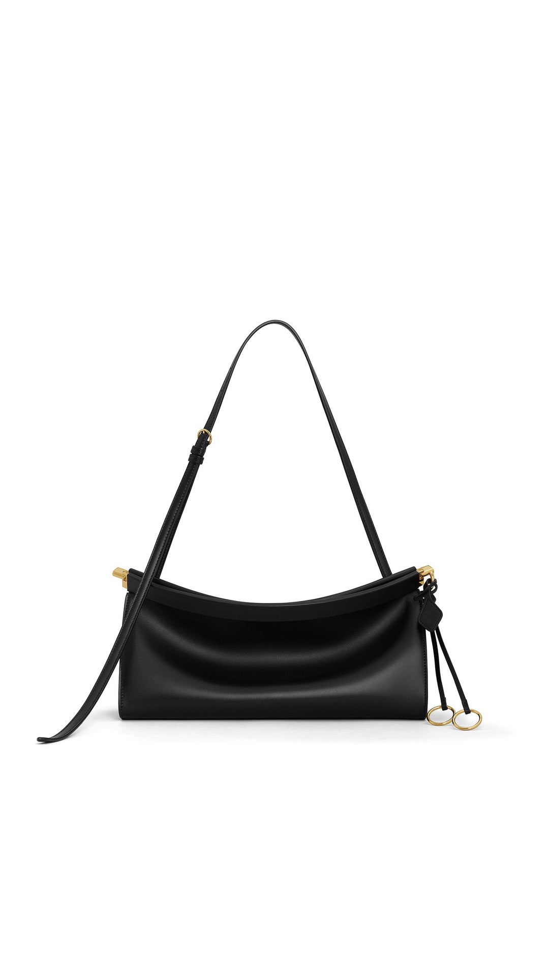 Women's Retro Curved Moon Baguette High-grade Versatile Clip Underarm Women's Shoulder Bag