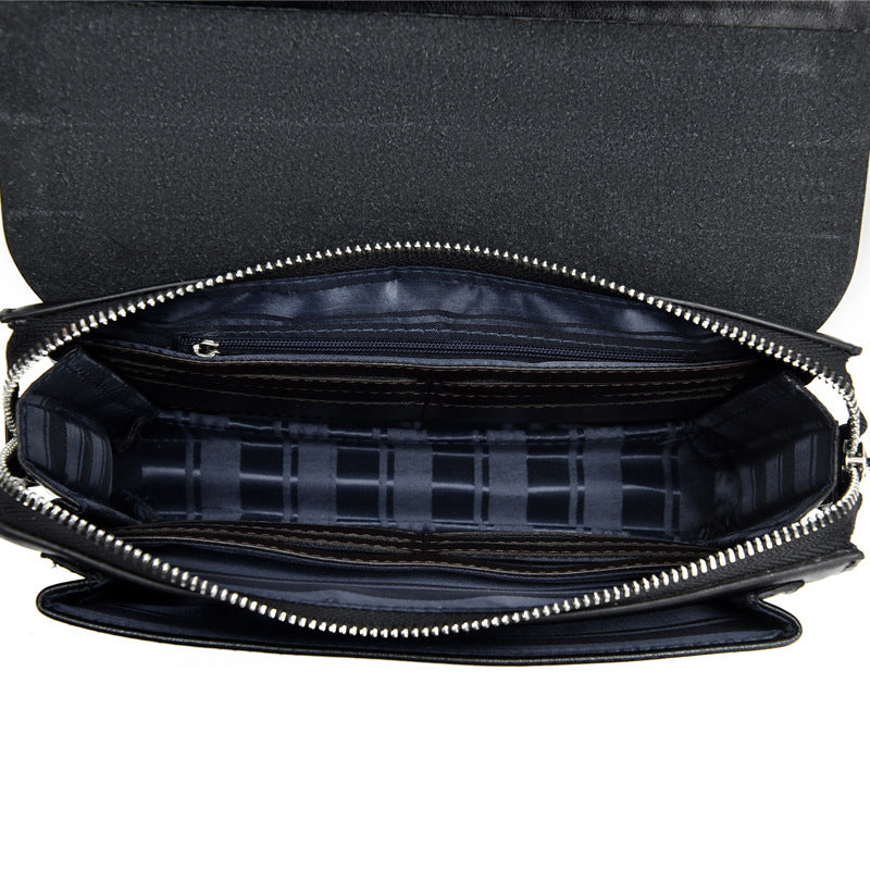 Men's Kangaroo Business Password Leather Multiple Slots Lock
