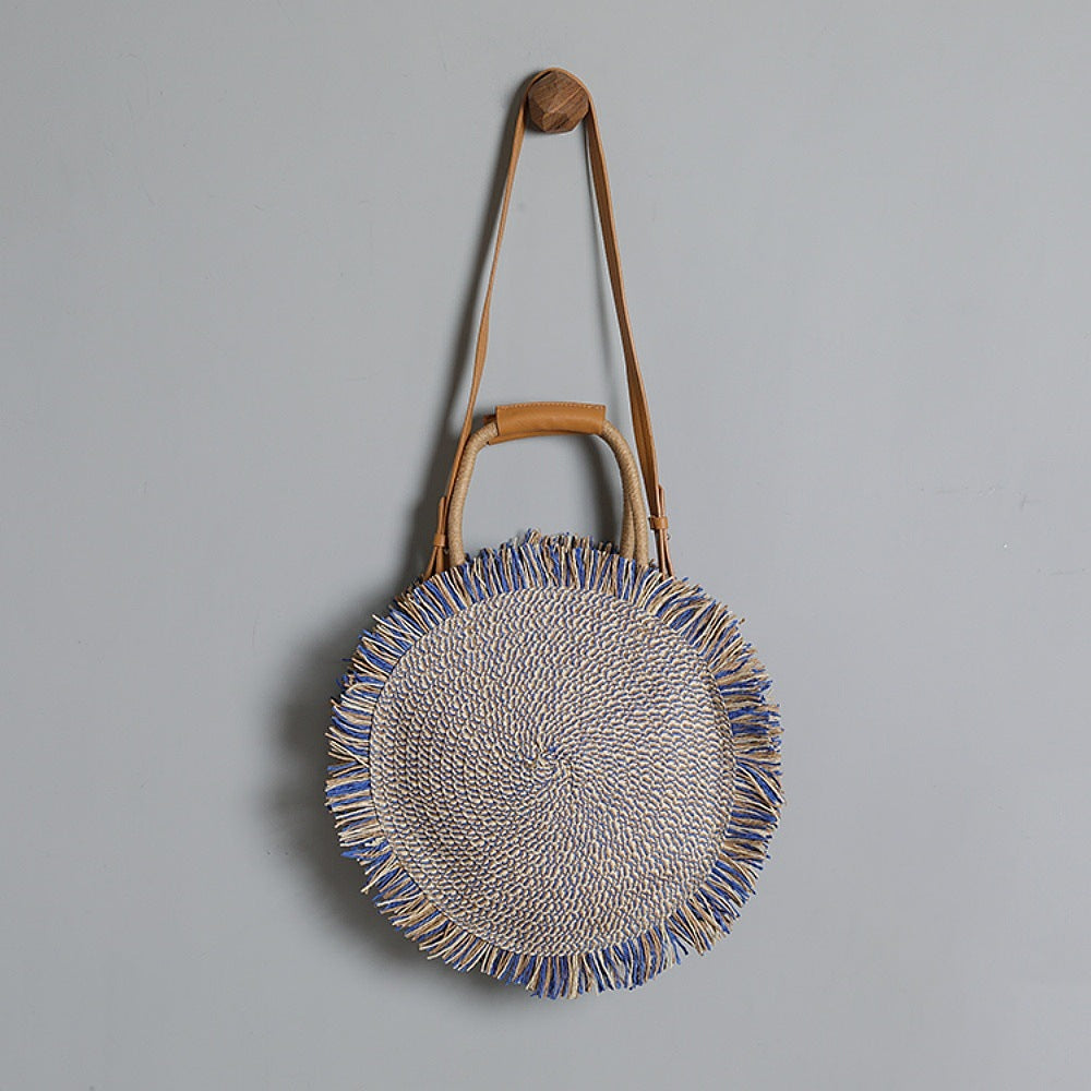 Style Popular Woven Portable Handmade Without Women's Shoulder Bag
