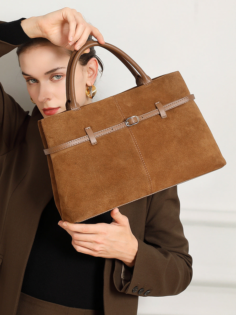 Women's Large Suede Matte Leather Capacity Loose Women's Messenger Bag