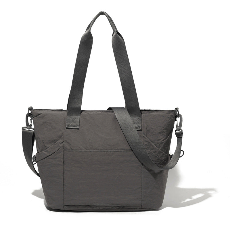 Women's Commuter Simple Waterproof Large Capacity Solid Bags